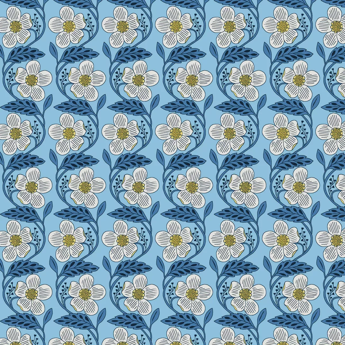 BENARTEX - Blooming Color 2 by Wolff Paper - Dora - Sky