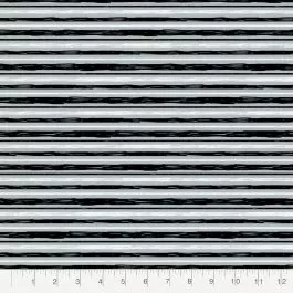 Black Gray Jungle Stripes Flannel