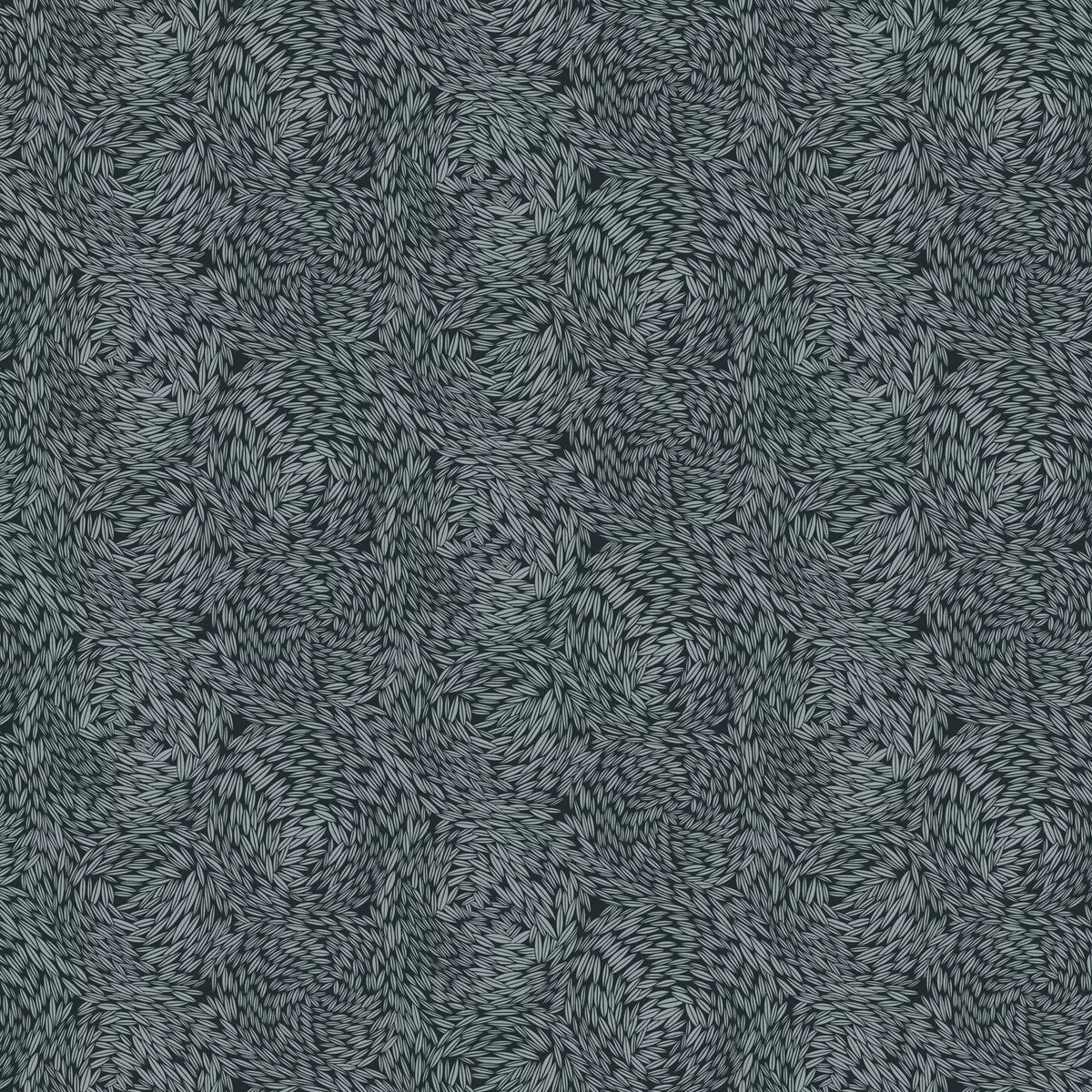 FIGO - Rhythm and Leaves by Cecilia Petterson - Wheat - Rayon - Grey