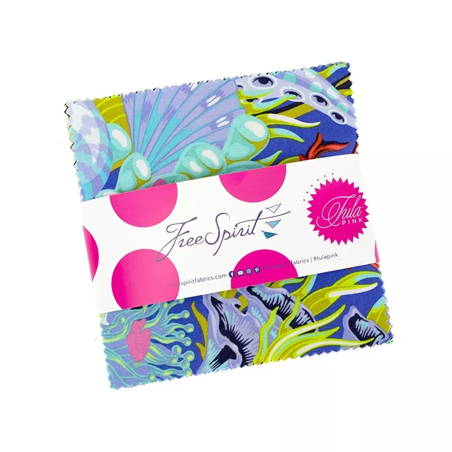 Floral Reef Charm PackTula Pink for FreeSpirit Fabrics