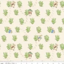 Peter Rabbit & Benjamin Bunny Lettuce Patch in Cream