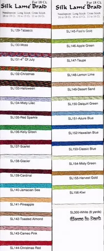 Rainbow Gallery Silk Lame Braid 13 LB27-Garnet