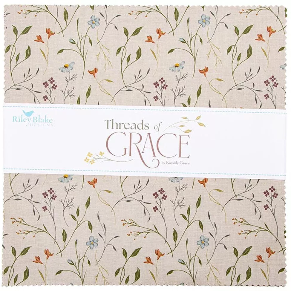 Riley Blake - Threads of Grace 10" Stacker by Kassidy Grace 42 pcs