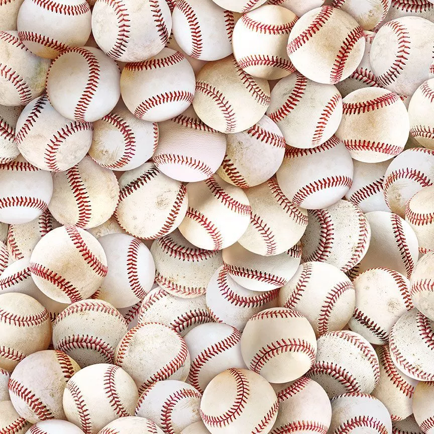 TIMELESS TREASURES - Fitness Fanatic by Timeless Treasures - Packed Baseball Ball