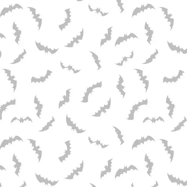WILMINGTON - Spooky Spectacle - Bat Toss - White on White - W536-